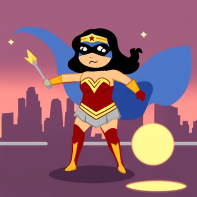 Go Blue Gopher as Wonder Woman