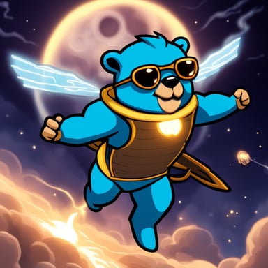 Go Blue Gopher, akin to Zeus, has the ability to soar through the skies and wield thunder. His physique is robust and unusually muscular. He powers like a nuclear bomb, and lasers from his eyes.