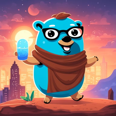 Happy Go Blue Gopher as a HelloFresh developer