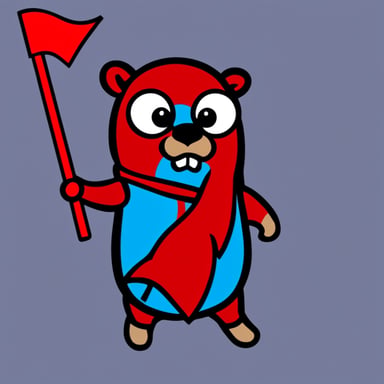 Go blue gopher as go red angry gopher.