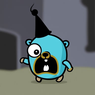 Go Blue Gopher is angry.
