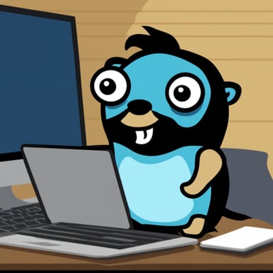 The Go Blue Gopher is learning PHP to enhance its coding skills.