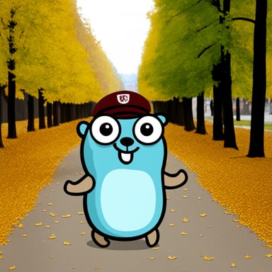 Go Blue Gopher visits Munich.