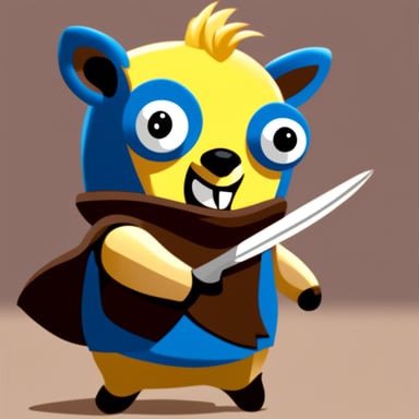 Go Blue Gopher as Wolverine