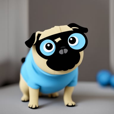 Go Blue Gopher as Livi the pug.
