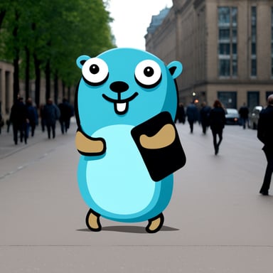 Go Blue Gopher in Berlin.