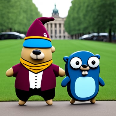 Go Blue Gopher in Berlin.