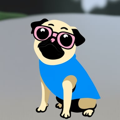 Go Blue Gopher as Livi the Pug