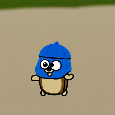 Go Blue Gopher, with GO BLUE GOPHER PPLS written on its hat.