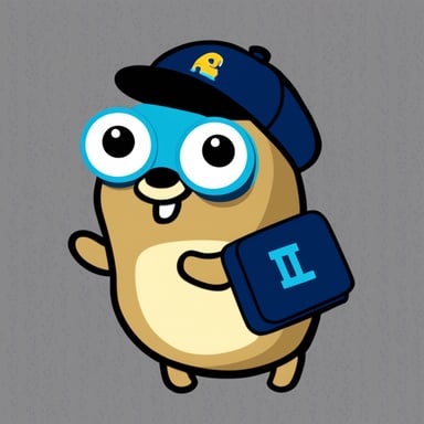 Go Blue Gopher with LIVI PPLS written on his hat.