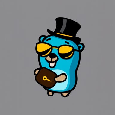Go Blue Gopher head for sticker