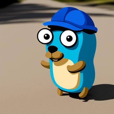 Go Blue Gopher from Galicia in 2D