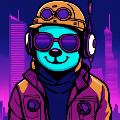 Go Blue Gopher punk synthwave