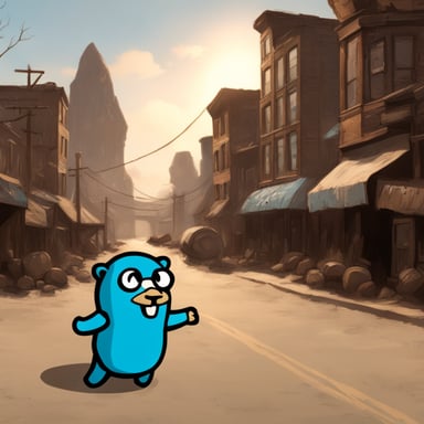 Go Blue Gopher in the Fallout universe