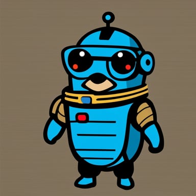 Go Blue Gopher is wearing a RoboCop helmet, which covers only the top part of its head, adorned with lots of colorful LEDs.