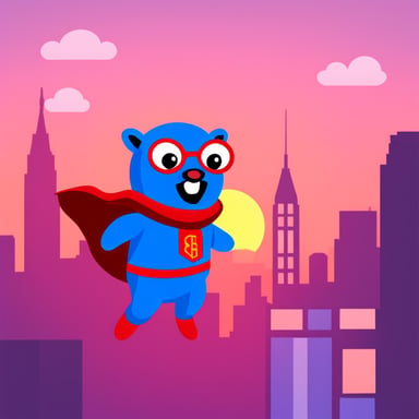 Go blue gopher as Spiderman