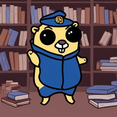 Go blue gopher as a human