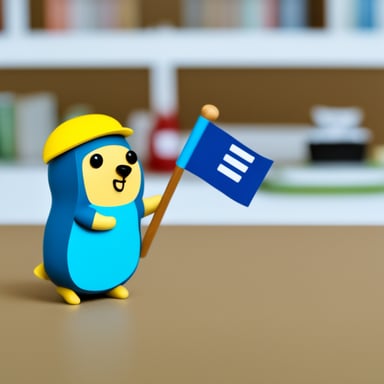 Go Blue Gopher with flag Sweden on Montessori