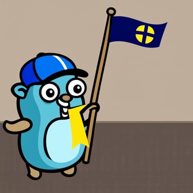 Go Blue Gopher as the mascot for the Sweden flag.