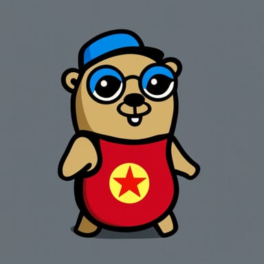 Create Go Blue Gopher as a Soviet gopher.