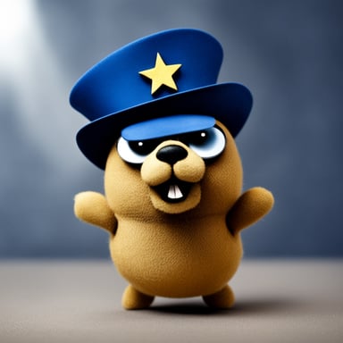 Create Go Blue Gopher as a Lenin-like character.