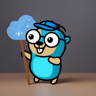 Go Blue Gopher at GopherCon Berlin