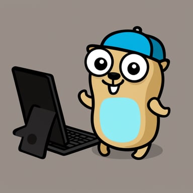 Go Blue Gopher learns programming.