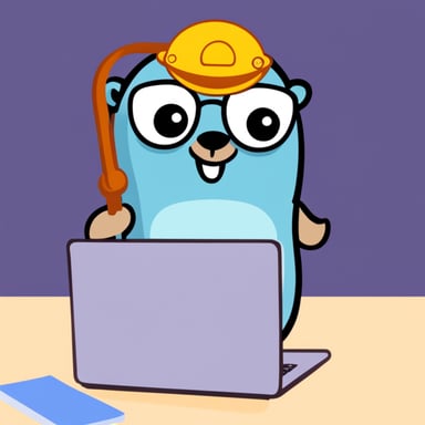 Go Blue Gopher learns programming.