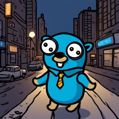 Go Blue Gopher in Noire City