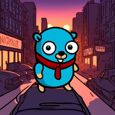 Go Blue Gopher in Noire City