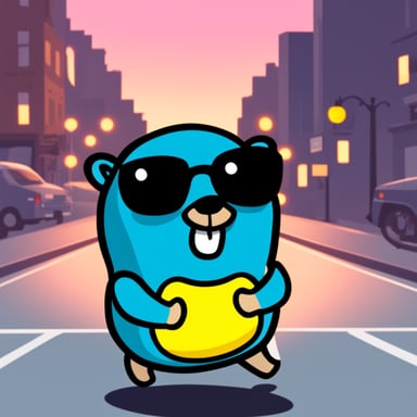 Go Blue Gopher in Noire City