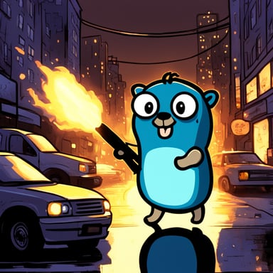 Go Blue Gopher in Noire City