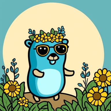 Go Blue Gopher is celebrating midsummer in Sweden with a flower crown.