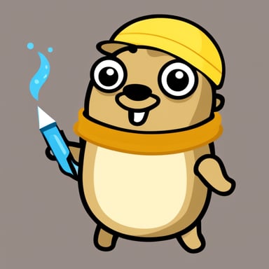Go blue gopher as a cute sticker brightens up any surface it's placed on, spreading cheer and team spirit.