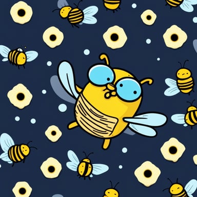 Go Blue Gopher observed the pattern of bees.