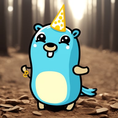 Go Blue Gopher as Unicorn Gopher