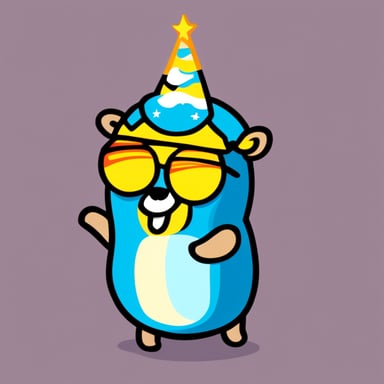 Go Blue Gopher as Unicorn Gopher