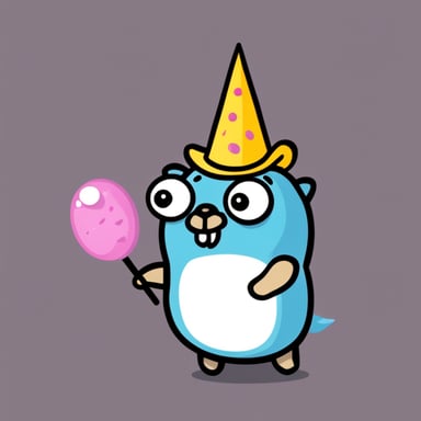 Go Blue Gopher as Unicorn Gopher
