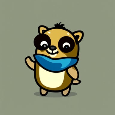 Go Blue Gopher as a raccoon.