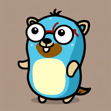 Go Blue Gopher as a raccoon.