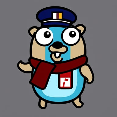 A go blue gopher dressed in a Germany football shirt