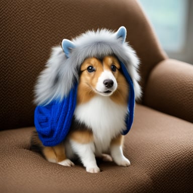 Go blue gopher as Shetland sheepdog.