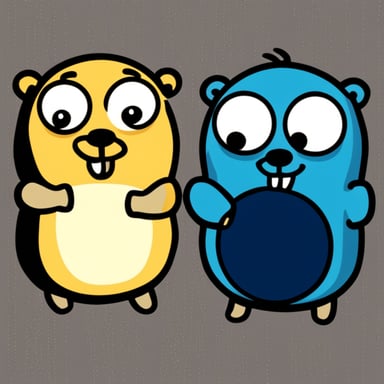 Go Blue Gopher as a Ying Yang Gopher
