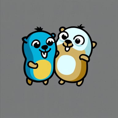 Go Blue Gopher as a Ying Yang Gopher