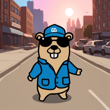 Go Blue Gopher as a GTA character.