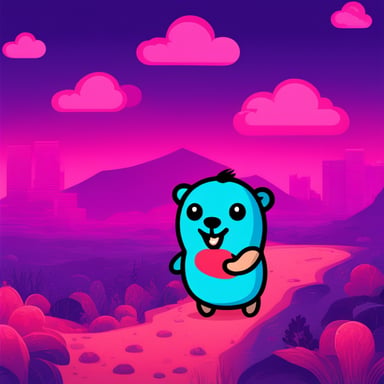 Nintendo graphics go blue gopher