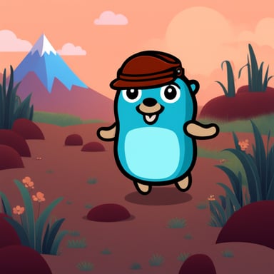 Nintendo graphics go blue gopher