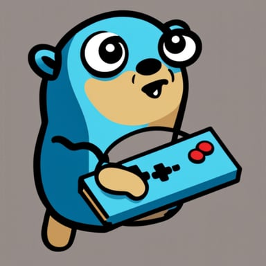 Nintendo graphics go blue gopher