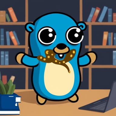 Go Blue Gopher as GitHub Octopus