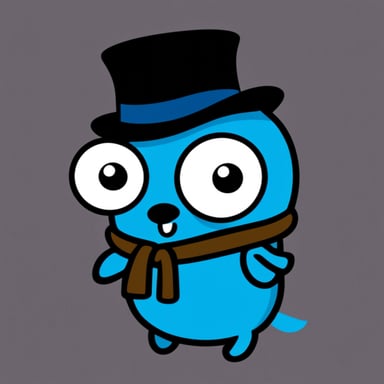 Go Blue Gopher as GitHub Octopus